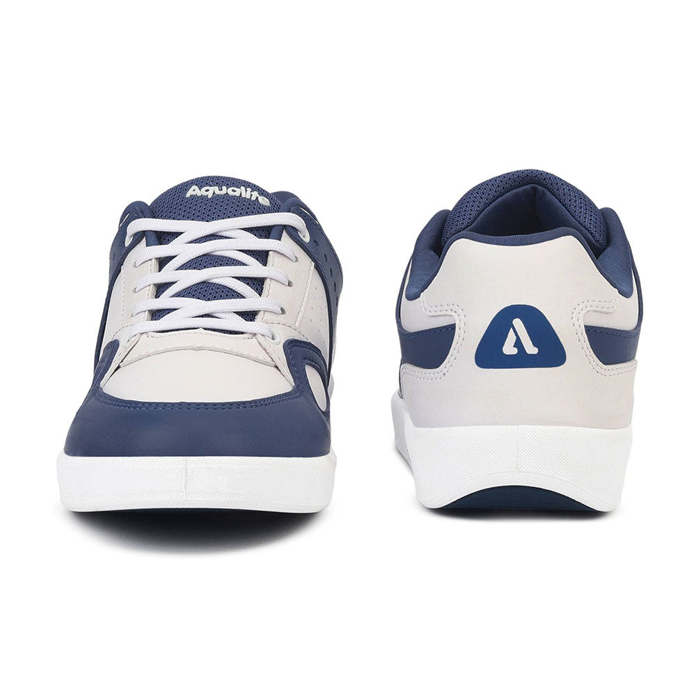 New White & Black Running Shoes For Men