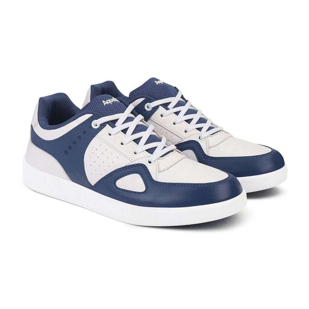 New White & Black Running Shoes For Men